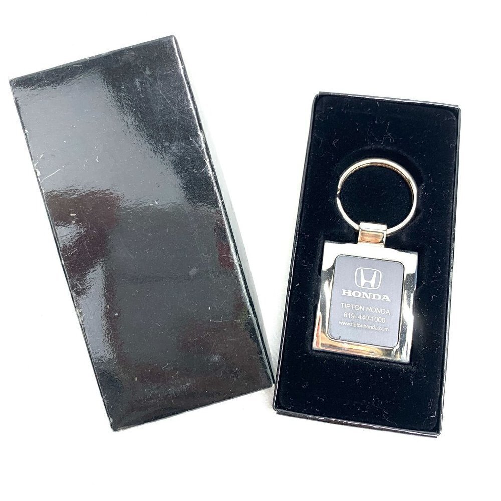 Honda Silver Metal Key Ring In Presentation Box